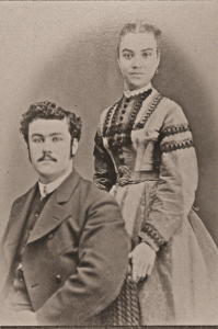 William John Gerald and Elizabeth Hainsworth Billyard, probably 1869